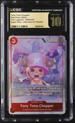 One Piece Two Legends TONY CHOPPER OP08-007 SR Alternate Art CGC 10 PRISTINE - Image 1