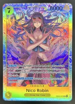 2026 One Piece Heroines Edition Nico Robin Super Rare Alt Art #EB03-055 - Image 1