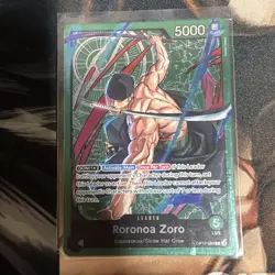 One Piece TCG Roronoa Zoro Op12-020 Alt Art Leader - Image 1