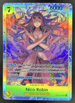2026 One Piece Heroines Edition Nico Robin Super Rare Alt Art #EB03-055 - Image 1