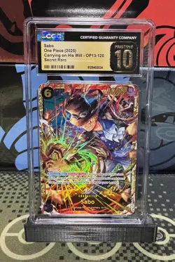 2025 One Piece Carrying On His Will Secret Rare Sabo Op13-120 CGC Pristine 10 - Image 1