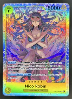 2026 One Piece Heroines Edition Nico Robin Super Rare Alt Art #EB03-055 - Image 1