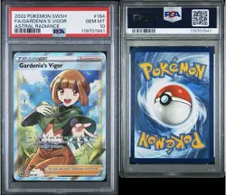 2022 Pokemon SWSH Astral Radiance #184 Full Art Gardenia's Vigor PSA 10 Gem Mint - Image 3