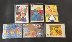 Pokemon Vintage Pocket Monsters Vending Prism Stickers - 5 Card Lot - Image 2