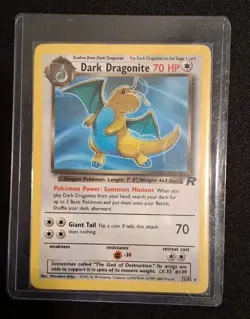 pokemon card 1999-2000 Dark Dragonite 22/82 Team Rocket Regular - Image 1