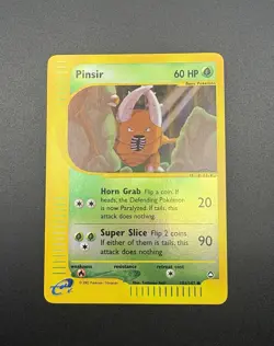 Pokemon TCG 2003 Pinsir #101/147 Aquapolis Reverse Holo eReader Card - Image 3