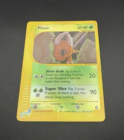 Pokemon TCG 2003 Pinsir #101/147 Aquapolis Reverse Holo eReader Card - Image 4