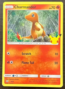 Charmander 9/25 - Pokemon Celebrations TCG REGULAR FINISH CARD - Image 1