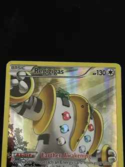 *NEW LISTING*Pokemon Regigigas Promo Full Art Holo Card XY Set 2015 English LP - Image 4