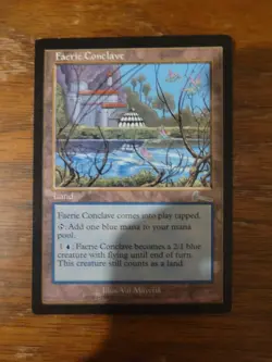 Faerie Conclave Urza's Legacy MTG Magic The Gathering Card Vintage Iconic Land - Image 1