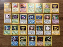 Vintage Pokemon Card Collection Holos Lot Of 26 WOTC Rare - Image 1