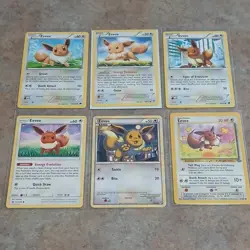 Pokemon 6 card eevee lot - Image 1