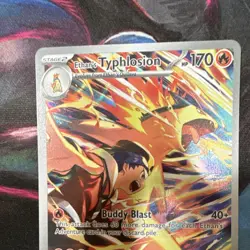 Pokemon Ethan's Typhlosion Illustration Rare Full Art Holo Card 190/182 Sv10 - Image 3