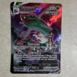 Pokemon Rayquaza VMAX Ultra Rare Full Art Holo Silver Tempest TG20/TG30 Card - Image 1