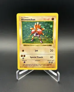 Pokemon TCG 1999 Hitmonchan Base Set Shadowless Holo Rare Card #7/102 - Image 1