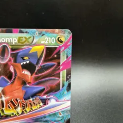 2016 Pokemon MEGA GARCHOMP EX Black Star Promo HOLO Foil Rare XY Set Card #XY168 - Image 3