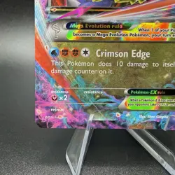 2016 Pokemon MEGA GARCHOMP EX Black Star Promo HOLO Foil Rare XY Set Card #XY168 - Image 4