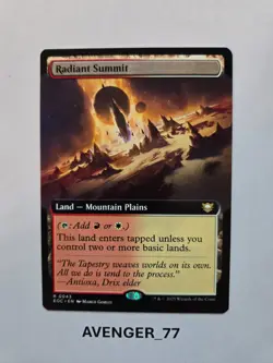 Magic MTG #0043 Radiant Summit Commander Edge of Eternities Extended Art NM EOC - Image 1