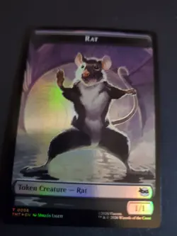 Rat / Copy (Foil) Token - TMT Teenage Mutant Ninja Turtles - MTG NM/M - Image 1