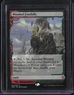 Magic The Gathering MTG Zendikar Rising Expedition #004 Wooded Foothills - Image 1