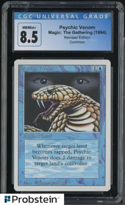 1994 MTG Magic The Gathering Revised Edition Psychic Venom CGC 8.5 NM-MT+ - Image 1