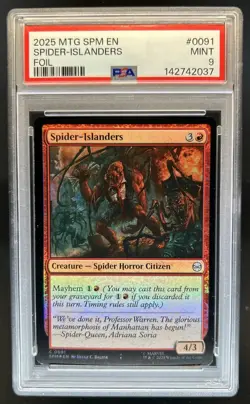 2025 Magic MTG Marvel's Spider-Man Spider-Islanders Foil #0091 PSA 9 - Image 1
