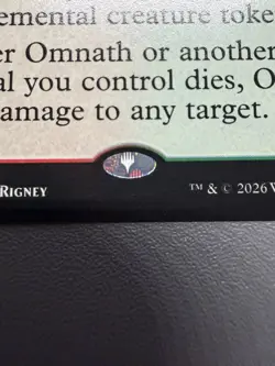 Omnath, Locus of Rage M 0129 Regular Lorwyn Eclipsed Commander MTG NM - Image 2