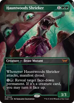 Hauntwoods Shrieker Borderless - DSK 0349 - NM - MTG Magic - Image 1