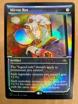 MTG 1x FOIL SHOWCASE Mirror Box 403 Kamigawa Neon Dynasty Magic Gathering x1 NM - Image 1