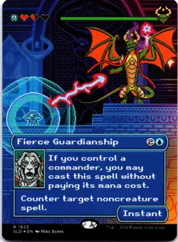 Fierce Guardianship (Rainbow Foil) 1823 Secret Lair Drop Series NM MTG - Image 1