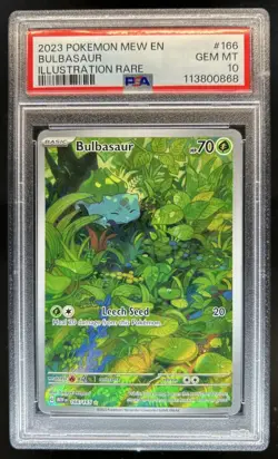 2023 Pokemon SV 151 Bulbasaur #166/165 PSA 10 GEM MINT - Image 1