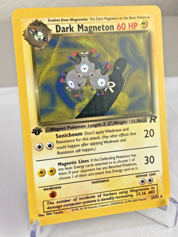 Dark Magneton 28/82 Team Rocket Set Rare Pokemon Card 1st Edition - Near Mint - Image 2