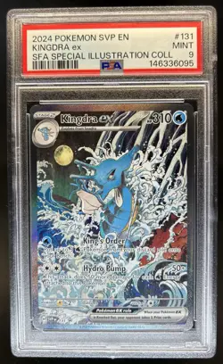 2024 Pokemon SV Black Star Promos - SVP EN Kingdra ex #131 PSA 9 - Image 1