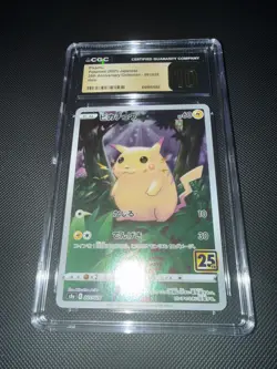 CGC Pristine 10 Pikachu 001/028 25th Anniversary Collection Pokemon Card 2021 - Image 1