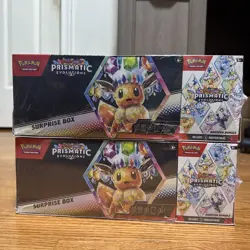 Lot of 2 Pokemon Prismatic Evolutions Booster Bundle & Surprise Box Sams Club - Image 1