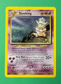 *HEAVY PLAY* 2000 POKEMON TCG NEO GENESIS SLOWKING 14/111 HOLO - Image 1