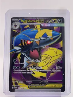 MEGA SHARPEDO EX 2025 POKEMON PHANTASMAL FLAMES ULTRA RARE 113/094 Q4561 - Image 1