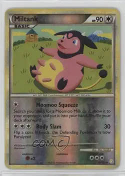Miltank Reverse Foil Pokemon HeartGold & SoulSilver #47 2010 - Image 1