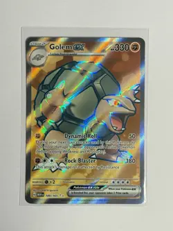 Golem ex 189/165 Sv: Scarlet & Violet 151 Full Art Holo EX Pokemon TCG NM - Image 1