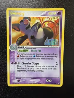 Pokemon TCG Grumpig EX Crystal Guardians 20/100 Reverse Holo Rare LP/MP - Image 1