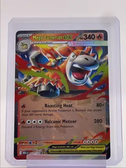 MEGA CAMERUPT EX 2025 POKEMON MEGA EVOLUTION DOUBLE RARE 022/132 Q4561 - Image 1