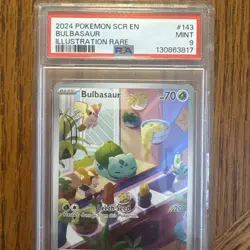 professionally graded 2024 Pokemon TCG Bulbasaur #143 Illustration Rare - Image 3