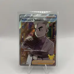 Pokemon TCG Professors Research Professor Oak 24/25 Celebrations Holo NM - Image 1