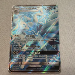 Pokemon Guardians Rising Alolan Ninetales GX Full Art #132/145 LP - Image 1