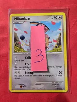 2008 Pokemon Diamond and Pearl Stormfront #44 Miltank, UC, NF/H, cd3 - Image 3