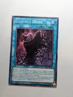 DASA-EN008 Vampire's Desire Secret Rare 1st Edition Yugioh Card - Image 1
