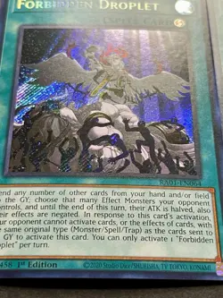 3x Forbidden Droplet | RA01-EN064 | Secret Rares | NM | 1st Edition | YuGiOh! - Image 2