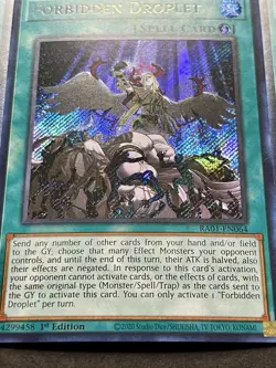 3x Forbidden Droplet | RA01-EN064 | Secret Rares | NM | 1st Edition | YuGiOh! - Image 4