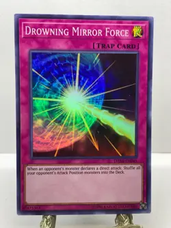 Drowning Mirror Force DASA-EN045 Super Rare Dark Saviors Yu-Gi-Oh HOLO - Image 1