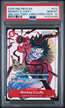 One Piece 3rd Anniversary Tournament Sequential Set (4) Luffy Ace Sabo PSA 10 - Image 5